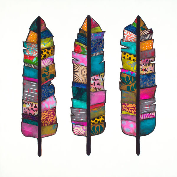 Triple Feather Giclee