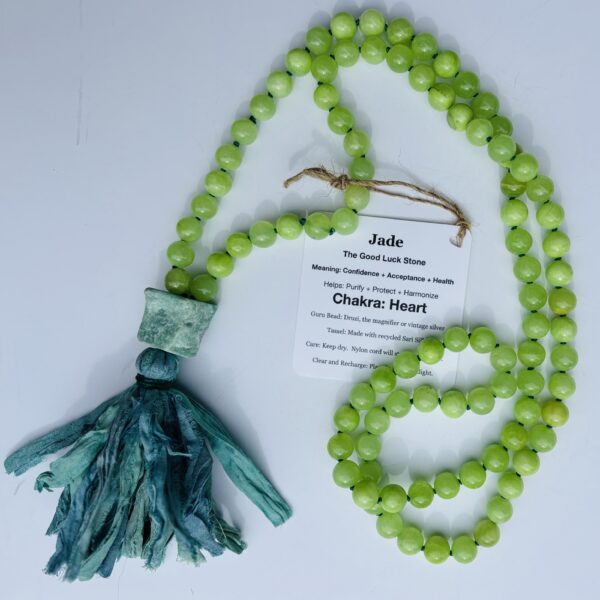 Flower Jade Mala